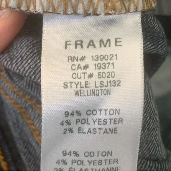 FRAME DENIM Le Skinny de Jeanne Wellington Jeans Mid-Rise Style# LSJ132 Size 28 - Picture 11 of 14